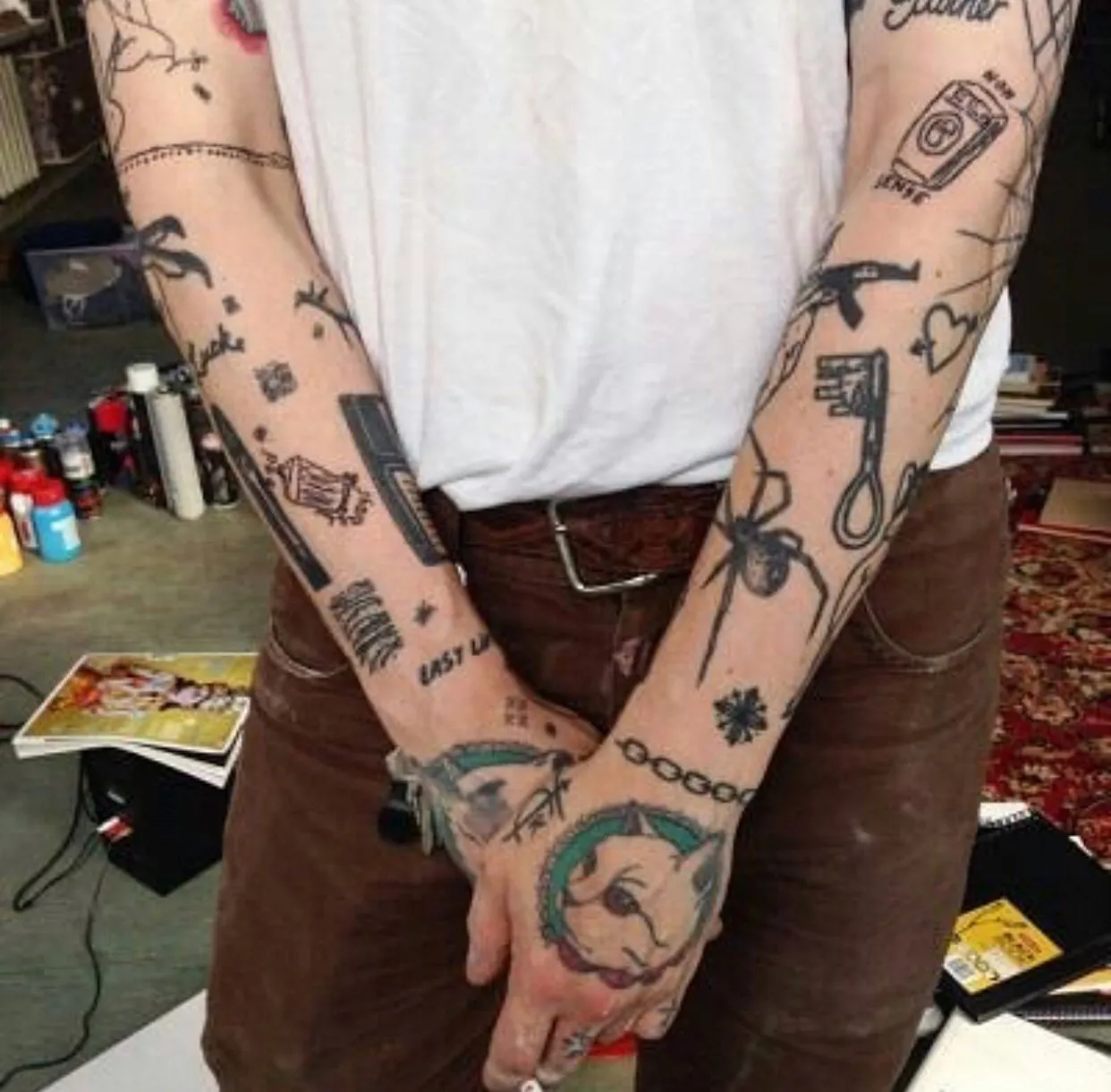 Tatuaje Geométrico Pierna